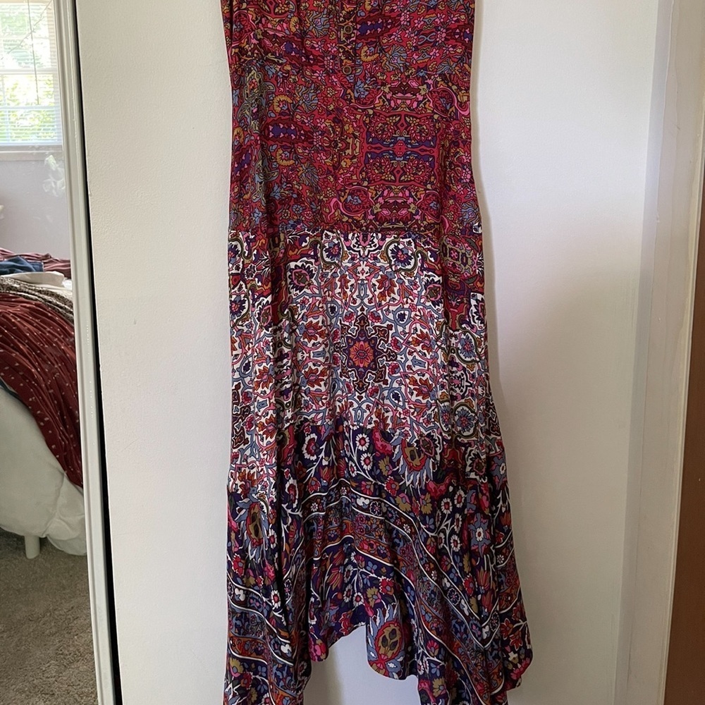 Maeve Anthropologie Patchwork Paisley Button-Front Sleeveless Maxi Dress 🌺 - Picture 4 of 5